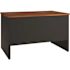 Hirsh Executive Office Modular Double Pedestal File Desk 36" Dx72"w Black/walnut