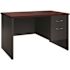 Hirsh Executive Office Modular Dbl Pedestal File Desk 36" Dx72" W Char/mahogany