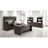 Hirsh Executive Office Modular Dbl Pedestal File Desk 30" Dx60" W Black/walnut