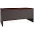 Hirsh Executive Office Modular Dbl Pedestal File Desk 30" Dx60" W Black/walnut
