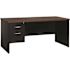 Hirsh Executive Office Modular Dbl Pedestal File Desk 30" Dx60" W Char/mahogany