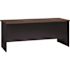 Hirsh Executive Modular Right-Hand Single Pedestal Desk 30"dx66"w Black/walnut