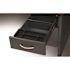 Hirsh Executive Modular Right-Hand Single Pedestal Desk 30" Dx48" W Black/walnut