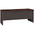 Hirsh Executive Modular Right-Hand Single Pedestal Desk 30" Dx48" W Black/walnut