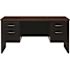 Hirsh Executive Modular Right-Hand Sngl Pedestal Desk 30" Dx48" W Char/mahogany