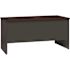 Hirsh Executive Modular Left-Hand Sngl Pedestal Desk 30"dx66"w Charcoal/mahogany