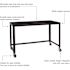 Hirsh Executive Modular Left-Hand Sngl Pedestal File Desk 30"dx66"w Black/walnut