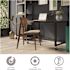 Hirsh Executive Modular Left-Hand Sngl Pedestal File Desk 30"dx66"w Black/walnut