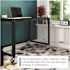 Hirsh Executive Modular Left-Hand Sngl Pedestal File Desk 30"dx66"w Black/walnut