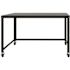 Hirsh Executive Modular Left-Hand Sngl Pedestal File Desk 30"dx66"w Black/walnut