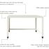 Hirsh 24dx72w Double Pedestal Office Desk Credenza Arch Pull Handle Black/walnut