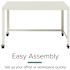 Hirsh 24dx72w Double Pedestal Office Desk Credenza Arch Pull Handle Black/walnut