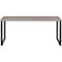 Hirsh 30"dx60"w Mobile Double Pedestal File Desk Rnd Crnr T-Mold Platinum/white