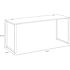 Hirsh 72"wx24"d Standing Height Open Desk Commercial Office/home Black/gray Elm