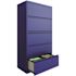Hirsh 36" Wide 2 Drawer Metal Lateral File Cabinet Letter/legal/a4 Classic Blue