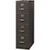 Hirsh 26.5" Dp 4 Drwr Letter Width Vert Cabinet Commercial Grade Med Tone Brown