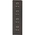Hirsh 26.5" Dp 4 Drwr Letter Width Vert Cabinet Commercial Grade Med Tone Brown
