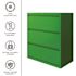 Hirsh 36" Wide 2 Drwr Metal Lateral File Cabinet Letter/legal/a4 Screamin' Green