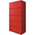Hirsh 36" Wide 5 Drwr Metal Lateral File Cabinet Letter/legal/a4 Screamin' Green