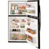 GE ENERGY STAR 21.1 Cu. Ft. Top-Freezer Refrigerator, Black, ADA