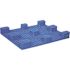 Vestil Plps-4840-9l Hygienic Blue Polyethylene Solid Deck Skid With 9 Legs