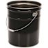 Vestil Black Open Head Steel Pail 5 Gallon