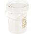Vestil Plastic Screw Top Pail With Lid/handle,5 Gallon Capacity Package Of 2