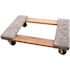 Vestil 900 Lb Capacity Tan Hardwood Carpet End Dolly 24 X 16, Package Of 2