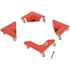 Vestil Corner Mover Dolly Steel 300 Lb. Cap Package Of 4