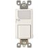 Leviton 15 Amp Decora Combination Switch With LED Guide Light White