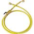 Jb Industries Clv Series Kobra Gasket Seal Quarter-Turn Ball Valve Yellow Hose
