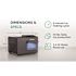 Newair Luma Nugget Countertop Ice Maker, Black Stainless Steel