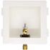 LSP Plastic Ice Maker Outlet Box 1/2" Male Copper Sweat X1/4" Compression