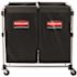Rubbermaid Commercial Collapsible 8-Bushel X-Cart Basket Black