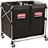 Rubbermaid Commercial Collapsible 8-Bushel X-Cart Basket Black