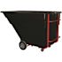 Rubbermaid 1.5 Cu Yd Black Rotational Molded Standard Tilt Truck