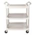 Rubbermaid Commercial Off-White Plastic Utility Cart