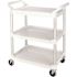 Rubbermaid Commercial Off-White Plastic Utility Cart