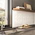 Inoxia Speedtiles Serenity White 11.65" X 11.69" Glass Wall Tile, Case Of 6