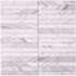 Inoxia Speedtiles Geranium White/gray 11.89"x11.89" Marble Wall Tile, Case Of 6