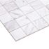 Inoxia Speedtiles Snowdrop White/gray 11.73"x11.73" Marble Wall Tile, Case Of 6