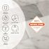 Inoxia Speedtiles Pinot White/gray 11.57"x11.34" Marble Wall Tile, Case Of 6