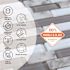 Inoxia Speedtiles Noriker White/gray 11.57"x10.85" Metal Wall Tile, Case Of 6