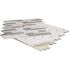 Inoxia Speedtiles Noriker White/gray 11.57"x10.85" Metal Wall Tile, Case Of 6