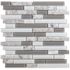 Inoxia Speedtiles Noriker White/gray 11.57"x10.85" Metal Wall Tile, Case Of 6
