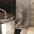 Inoxia Speedtiles Gamma 30" X 31" Ss Backsplash With Black Tempered Glass