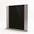 Inoxia Speedtiles Gamma 30" X 31" Ss Backsplash With Black Tempered Glass
