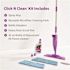 Rejuvenate Click N Clean Multi-Surface Microfiber Mop W/sprayer-Duster Case Of 4