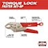 Milwaukee Gripped Curved Jaw Locking Pliers With Maxbite Set