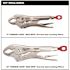 Milwaukee Gripped Curved Jaw Locking Pliers With Maxbite Set